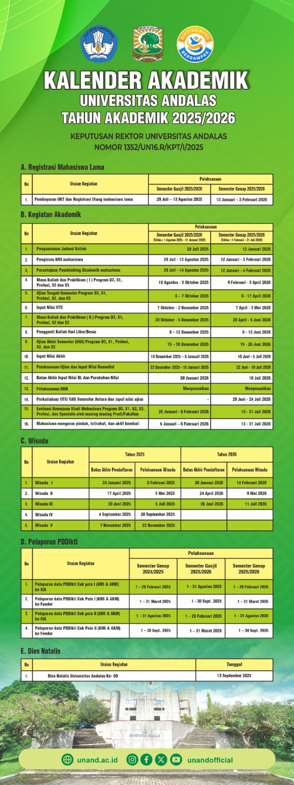 Kalender Akademik 2025 2026